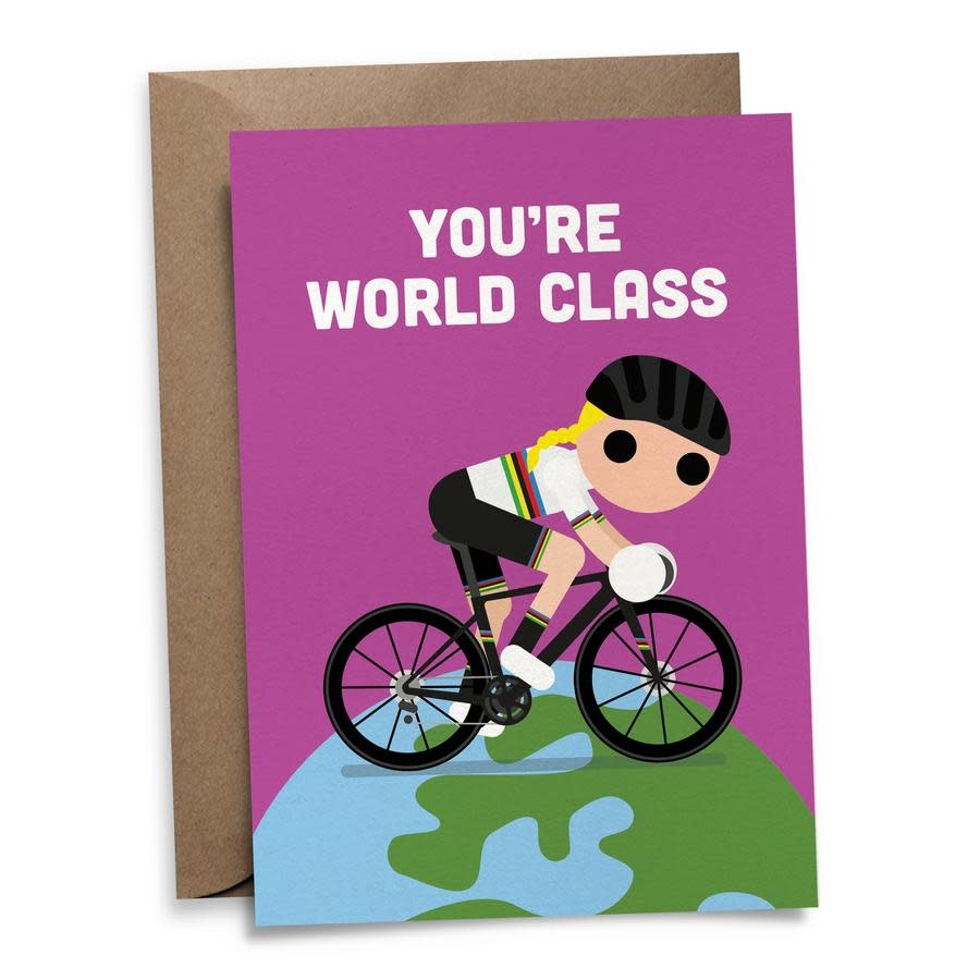 Postkaart 'You're world class'