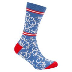Sokken 'Le Patron' Bicycle socks Rivera blue 35-38