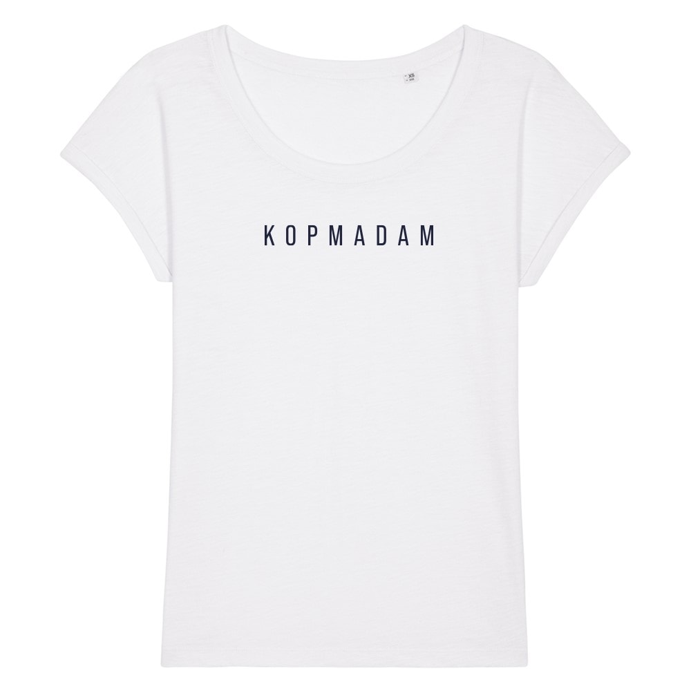 T-shirt 'Kopmadam' (white)