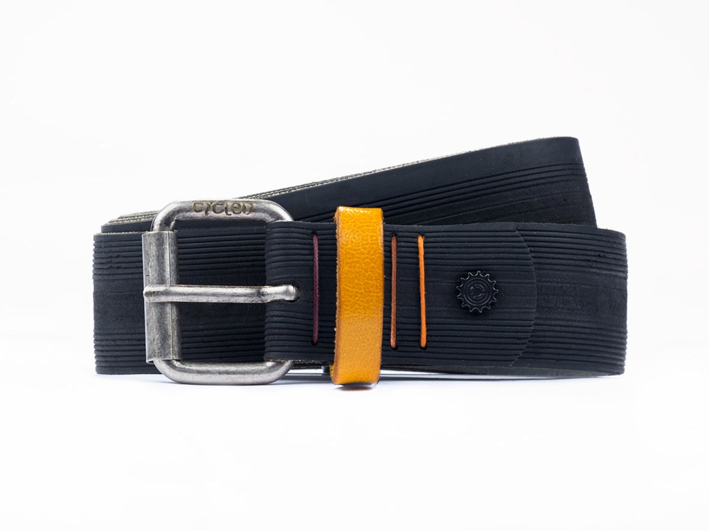 Cycled belt (black/yellow)