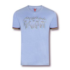 Le Patron T-shirt 'Peloton tee' (blue)