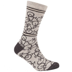 Sokken Le Patron 'Bicycle socks' (light grey)