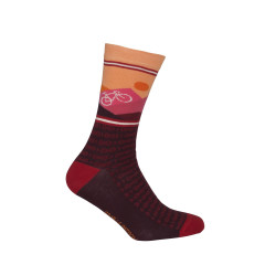 Socks Le Patron 'Mountain socks' (bordeaux) 