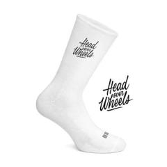 Socks 'Head Over Wheels' (white)