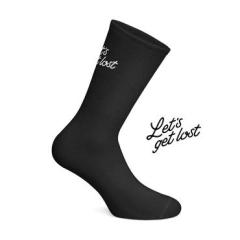 Socks 'Let's Get Lost' (black)