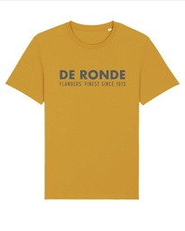 T-shirt 'De Ronde' mosterd L