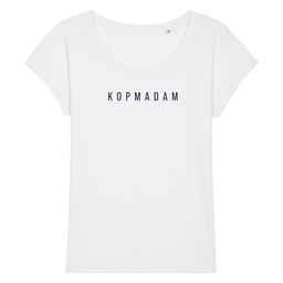 T-shirt 'Kopmadam' (white)